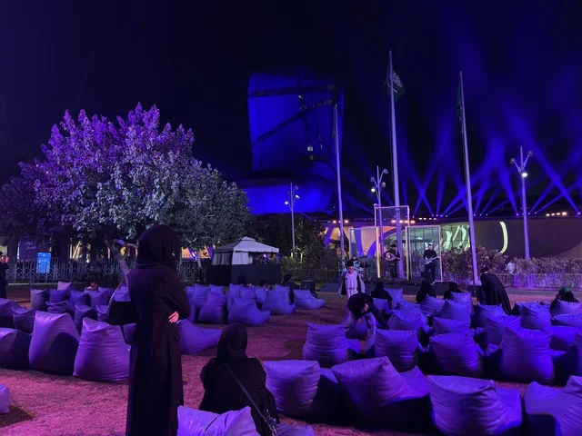 Ithra Dhahran Night Event Outdoor Seating Audience
