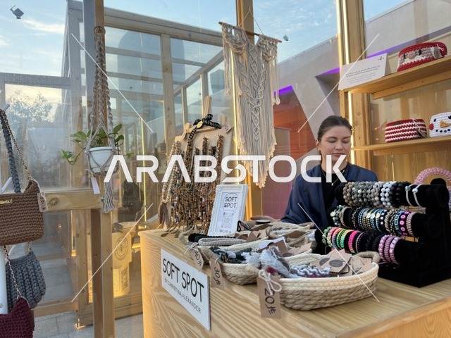 Handmade Jewelry Stall at Ithra Dhahran Market