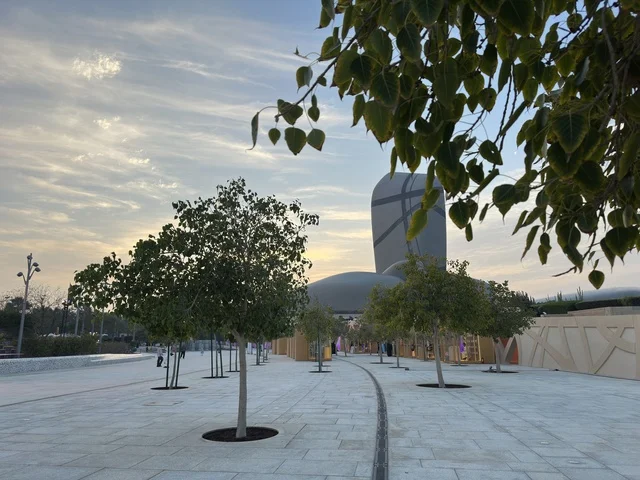 Ithra Center Dhahran Modern Architecture at Sunset