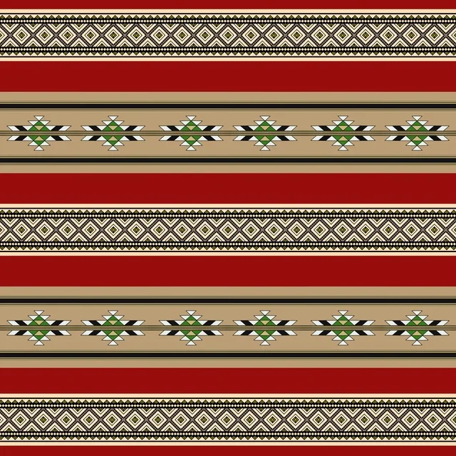 Traditional Arabic Sadu Weaving Geometric Pattern