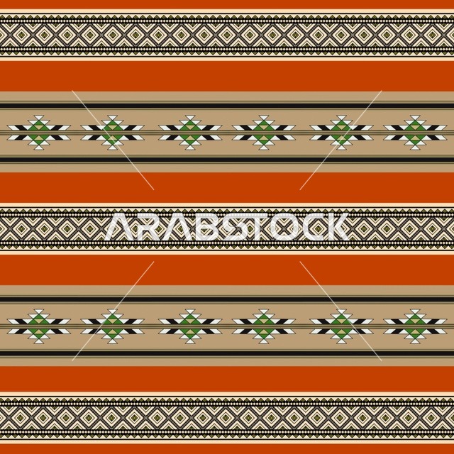Traditional Sadu Weaving Pattern and Heritage Textile