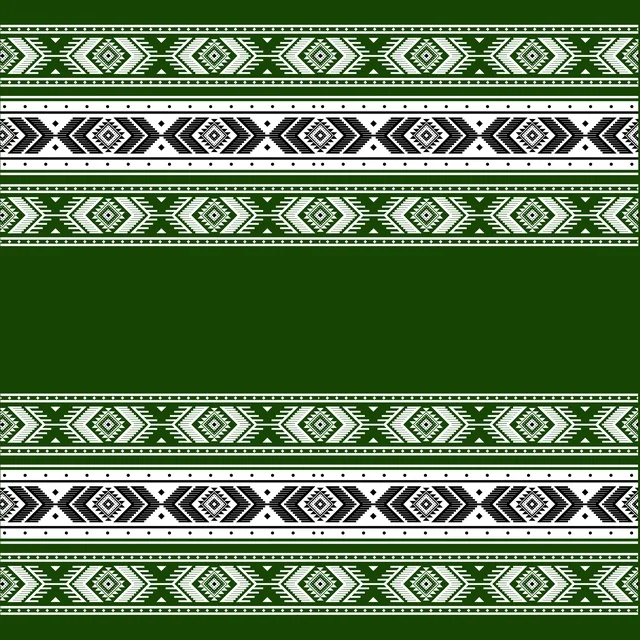Traditional Green Sadu Weaving Pattern Background