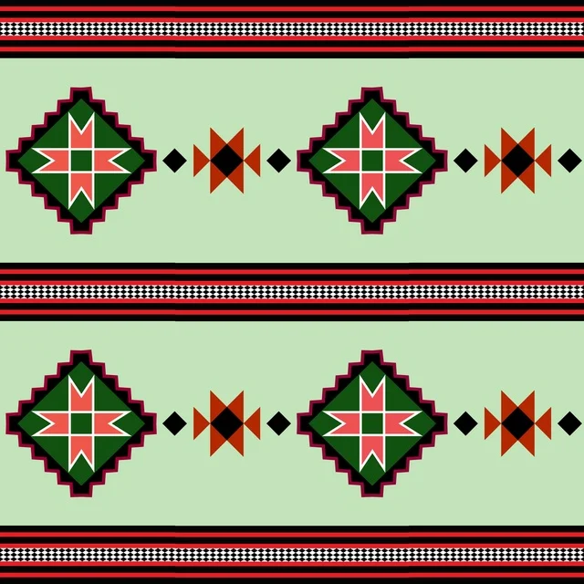 تصميم نمط سدو هندسي تقليدي زخرفة تراثية عربية