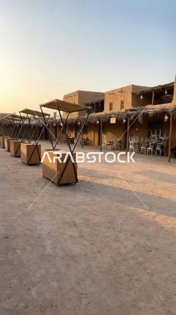 Al-Maghisilah Market Kiosks and Mud Buildings Medina
