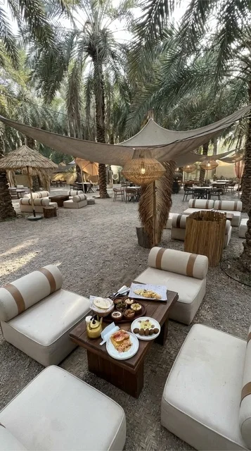 Outdoor Breakfast at Madinah Palm Oasis Farm