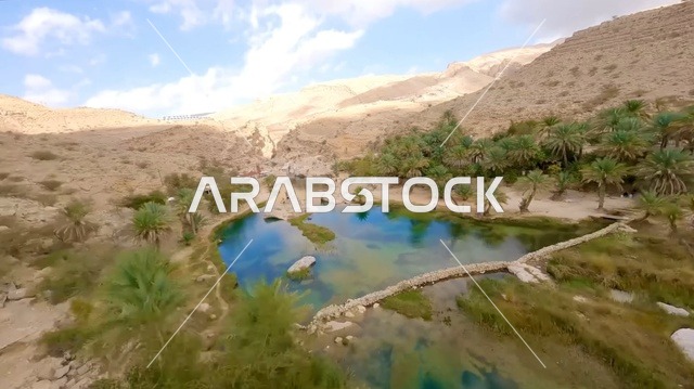 وادي بني خالد عمان أحواض مياه فيروزية ونخيل