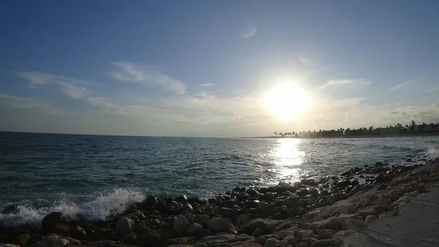 Salalah Beach Oman Sunset over Rocky Coastline