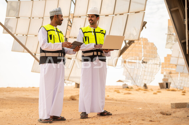 Omani Engineers at Desert Solar Power Plant