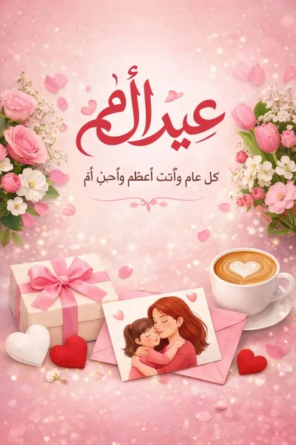 Mother's Day Arabic Calligraphy Greeting Card