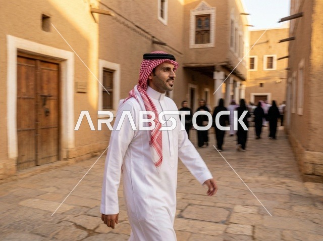 Saudi Man in Old Riyadh Historic District