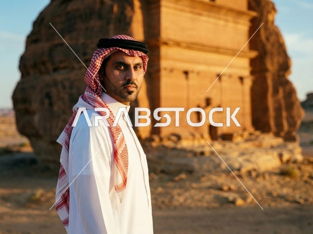 Saudi Man in Old Riyadh at Heritage Site