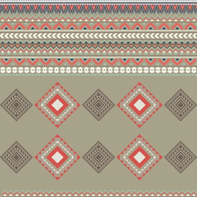 نقش السدو السعودي التقليدي والزخارف الهندسية