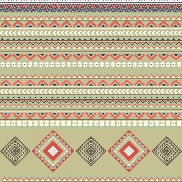 نقش سدو سعودي تقليدي بتصميم هندسي تراثي