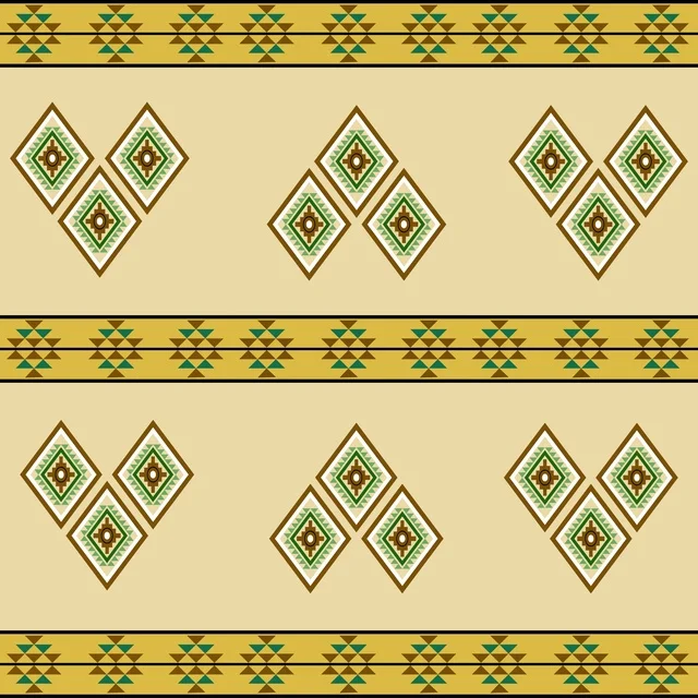 نقش السدو السعودي التراثي بتصميم هندسي