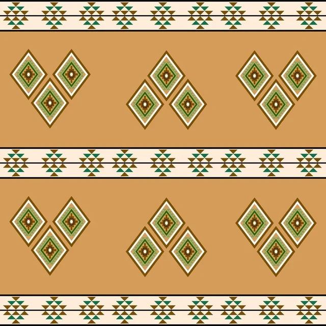 نقش السدو السعودي التراثي والزخارف الهندسية