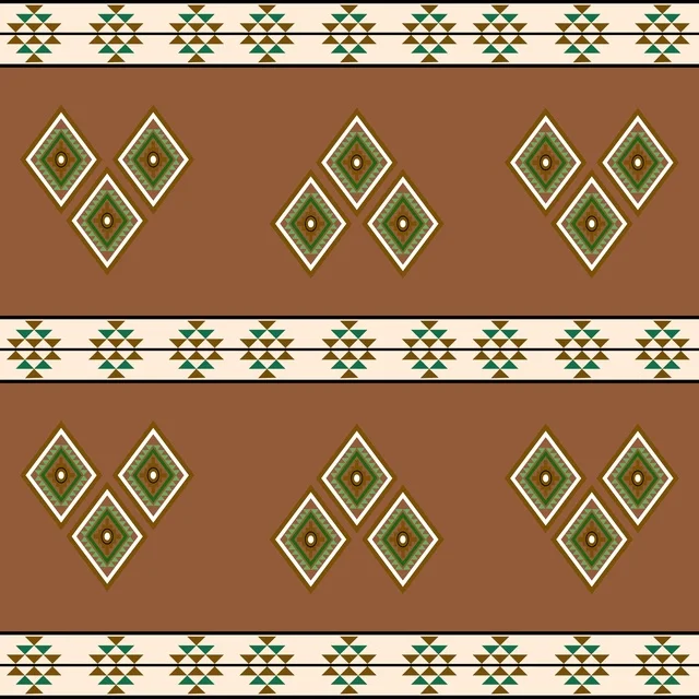 نقش سدو سعودي تراثي بتصميم هندسي