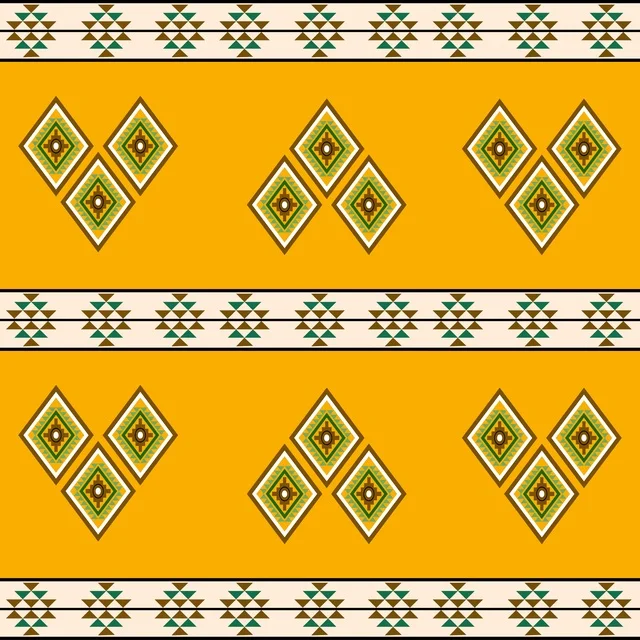 نقش سدو سعودي تراثي بتصميم هندسي