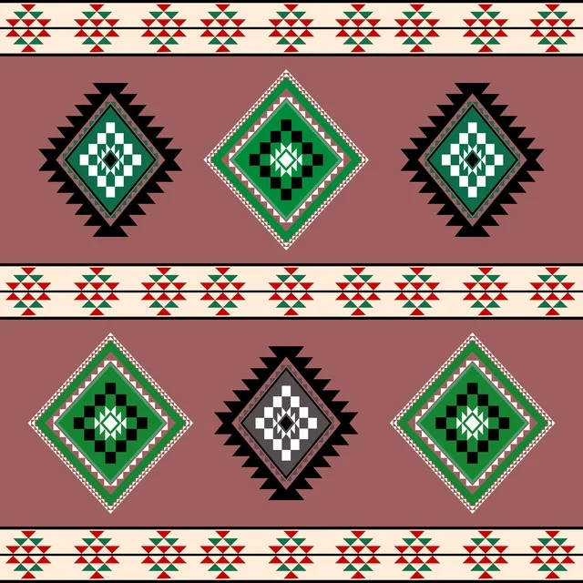 نقش السدو التراثي السعودي الهندسي