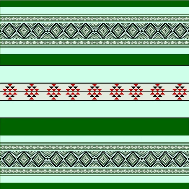 Traditional Gulf Sadu Weaving Geometric Pattern