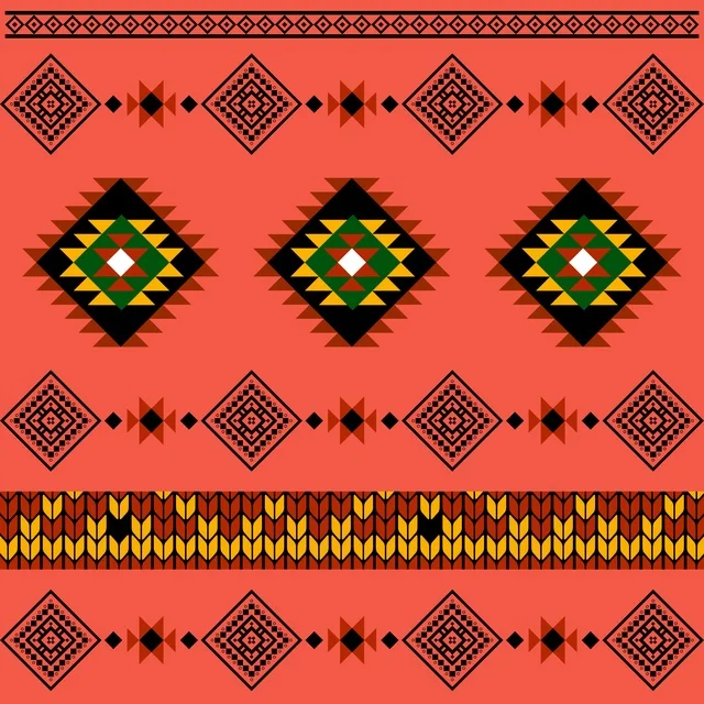 Traditional Sadu and Saudi Heritage Pattern Design