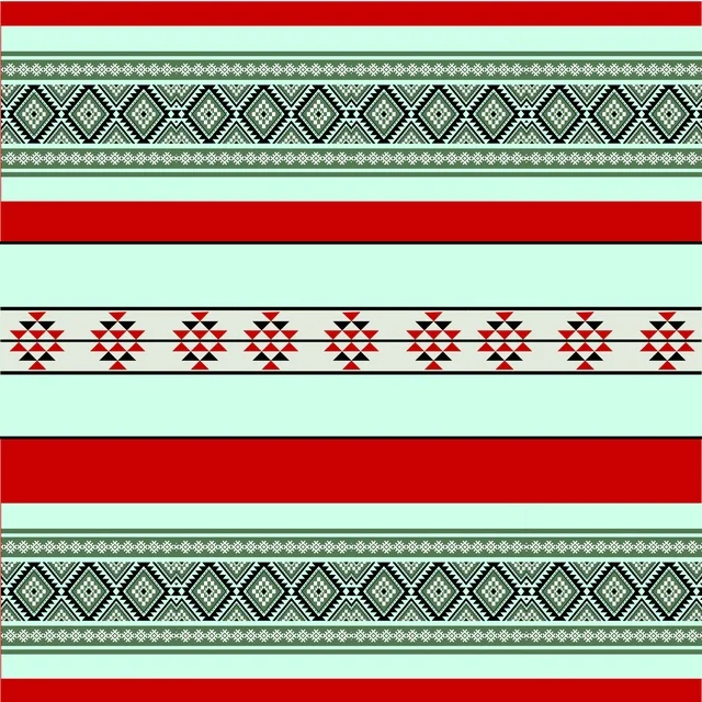 Traditional Gulf Sadu Weaving Pattern Illustration