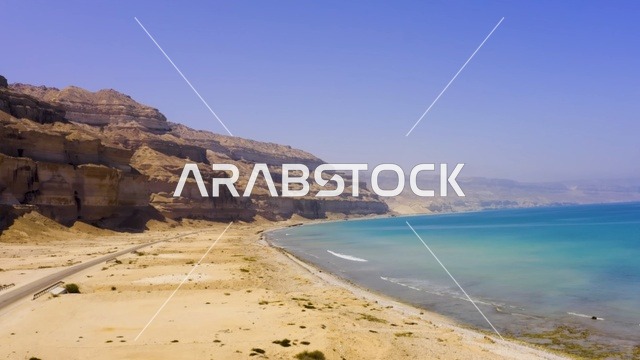 طريق ساحل حاسك في ظفار عمان وبحر العرب
