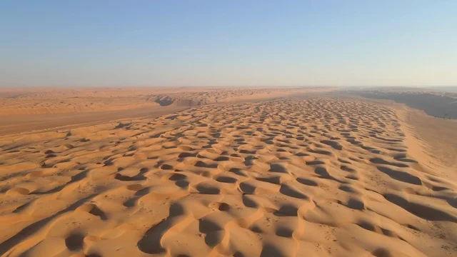 Wahiba Sands Oman Desert Dunes Aerial View