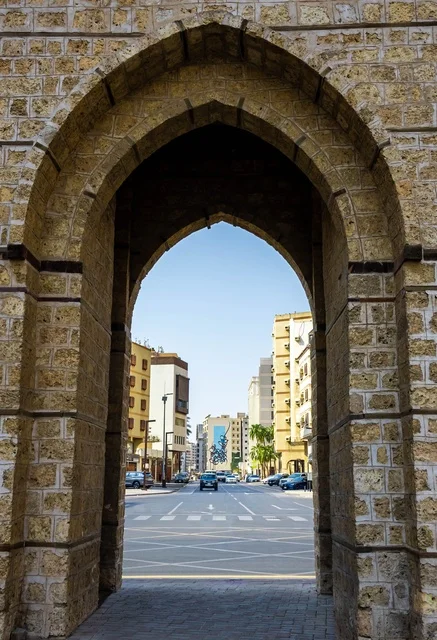 Historical Stone Archway in Al-Balad Jeddah City