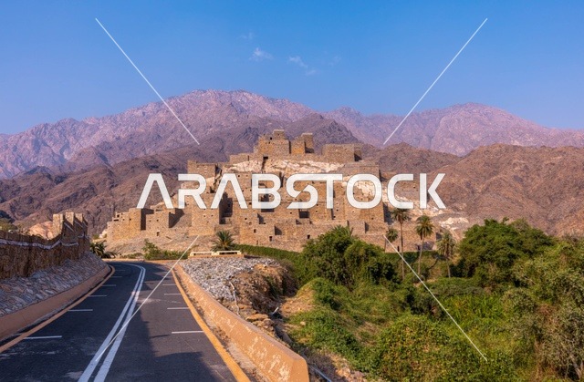 قرية ذي عين الأثرية في الباحة وسط الجبال