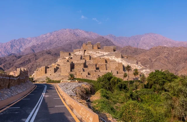 Thee Ain Ancient Village Al Bahah Mountain Landscape