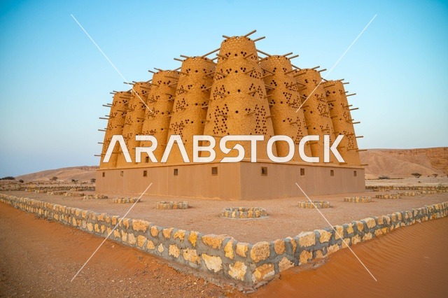 أبراج حمام الدليم الرياض العمارة الطينية التقليدية
