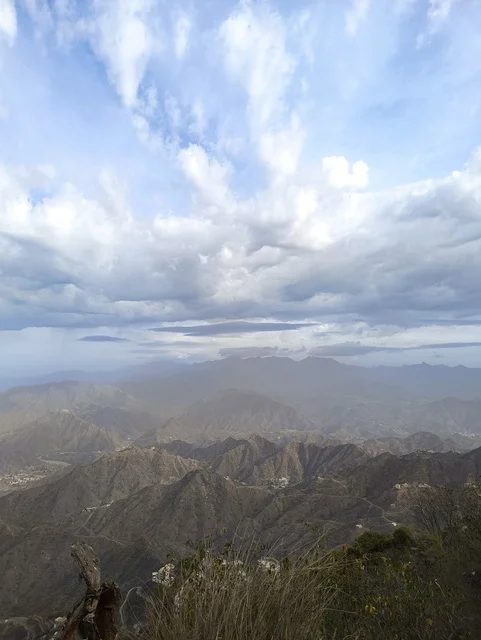 Faifa Mountains Jazan Saudi Arabia Foggy Cloud Landscape