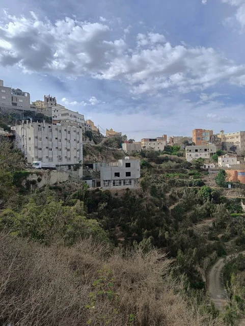 Fayfa Mountain Buildings Jazan Saudi Arabia Landscape