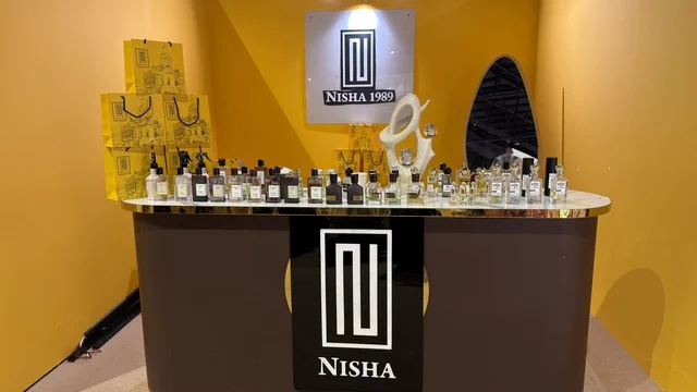 Nisha 1989 Perfume Display Stand at Dhahran Expo