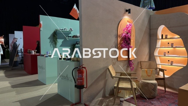 أجنحة معرض فعالية لمتنا بمدينة الظهران السعودية