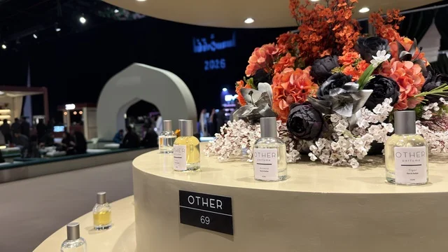 Luxury Perfume Display at Lamtna Expo in Dhahran