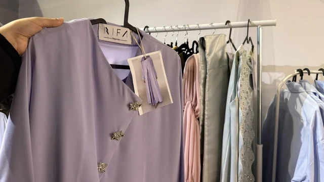Purple Abaya at Lammatna Expo Dhahran