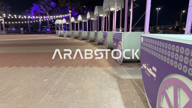 بسطة خير واجهة الدمام البحرية أكشاك ليلية