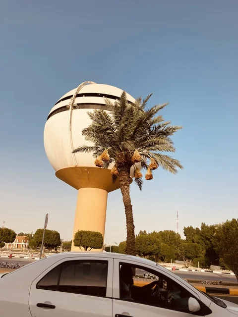برج مياه بريدة ونخلة في منطقة القصيم