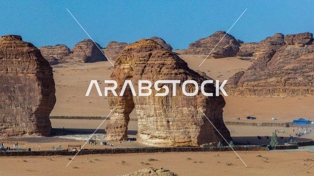Elephant Rock AlUla Sandstone Formation Saudi Arabia