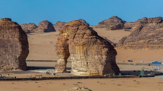 Elephant Rock AlUla Sandstone Formation Saudi Arabia Elephant Rock AlUla Sandstone Formation Saudi Arabia