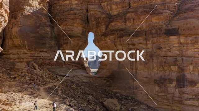 Elephant Rock AlUla Sandstone Arch Formation