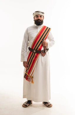 Saudi Man in Traditional Asir Heritage Costume Saudi Man in Traditional Asir Heritage Costume