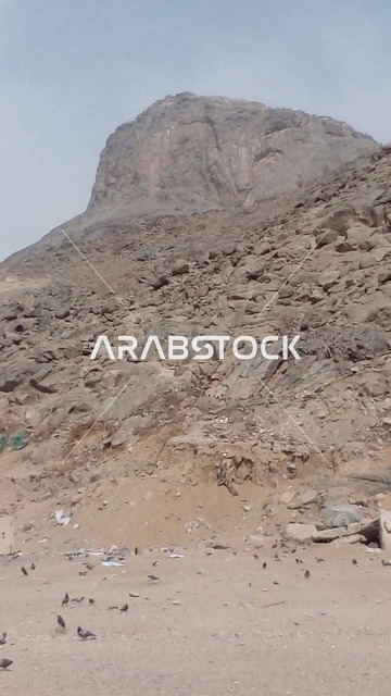 منظر جبل أحد في المدينة المنورة السعودية