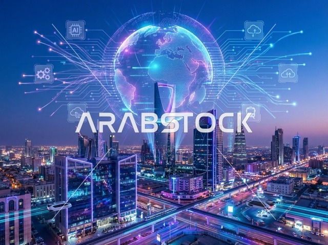 Riyadh Saudi Arabia Smart City AI Technology Skyline
