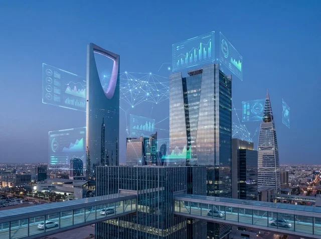Riyadh Smart City Artificial Intelligence Skyline