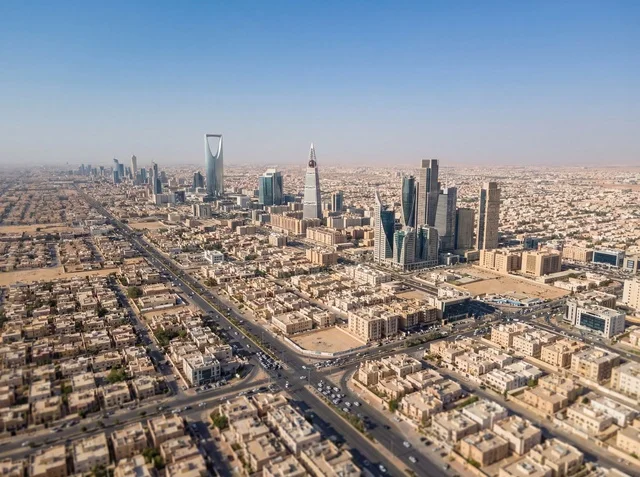 Riyadh Saudi Arabia City Skyline Aerial View