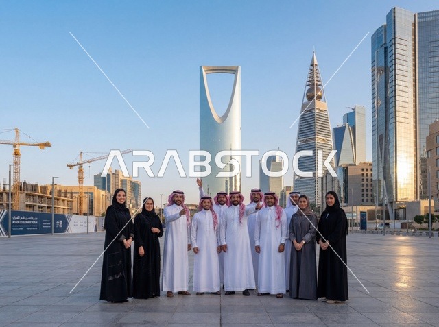 Saudi Professionals at Riyadh Skyline with Kingdom Centre