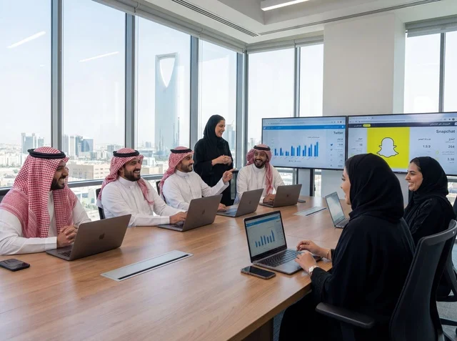 اجتماع عمل سعودي في مكتب حديث بمدينة الرياض