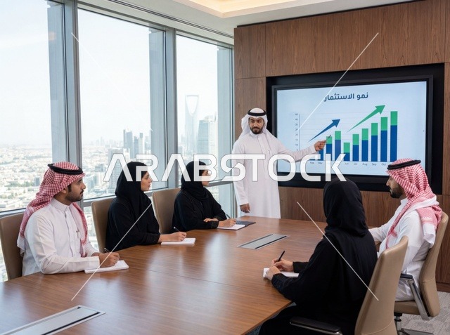 اجتماع فريق عمل سعودي في مكتب بالرياض